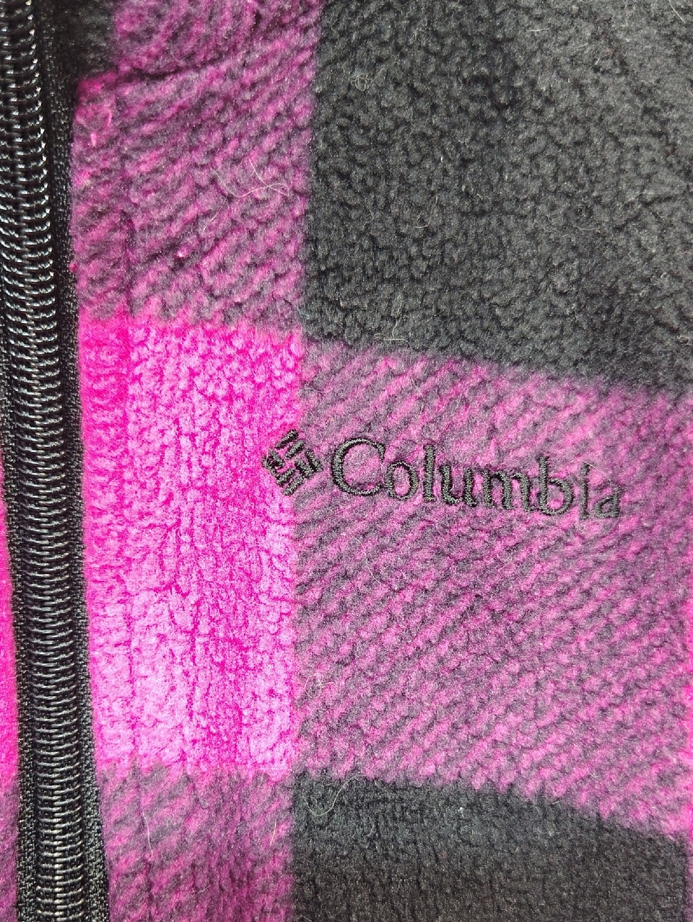 Columbia Toddler Girls Benton Springs Printed Fleece Jacket 2T Pink Buffalo - Picture 3 of 7